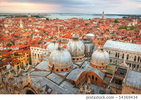 Venice cityscape, Italy. Beautiful view on Venice Venice cityscape, Italy. Beautiful view on Venice 54369434