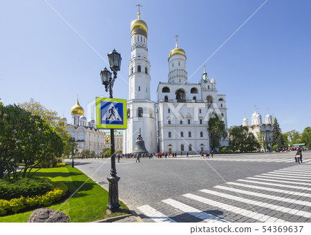 Inside of Moscow Kremlin, Russia (day). 54369637