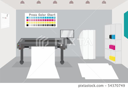 wide inkjet plotter with clean media rolls wide inkjet plotter with clean media rolls 54370749
