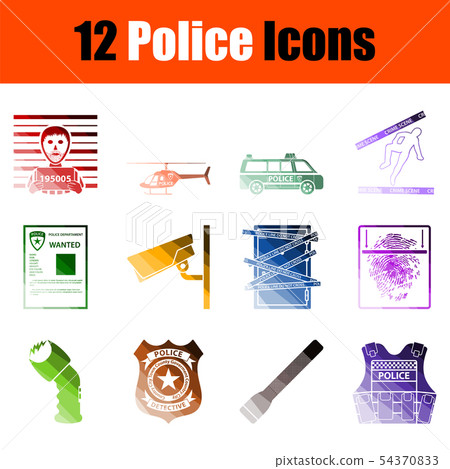 Police Icon Set 54370833