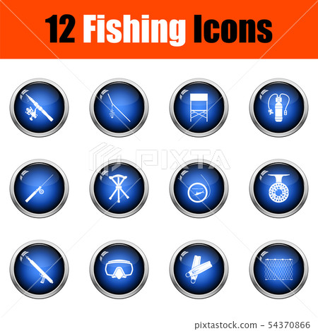 Fishing Icon Set Fishing Icon Set 54370866