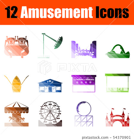 Amusement Icon Set Amusement Icon Set 54370901