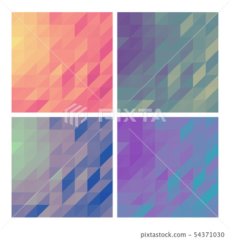 Low poly backgrounds set Low poly backgrounds set 54371030