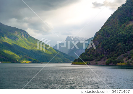 Norway nature and travel background. 54371407