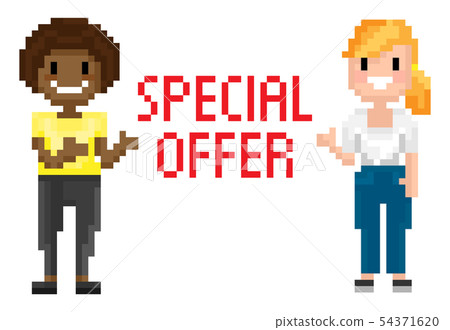 Shooting Females, Special Offer, Pixel Vector Shooting Females, Special Offer, Pixel Vector 54371620