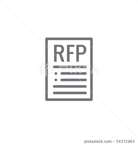 RFP Icon - request for proposal concept or idea RFP Icon - request for proposal concept or idea 54372863