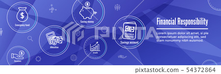 Personal Finance & Responsibility Icon Set - Web 54372864
