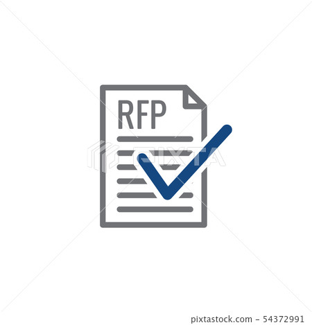 RFP Icon - request for proposal concept or idea 54372991
