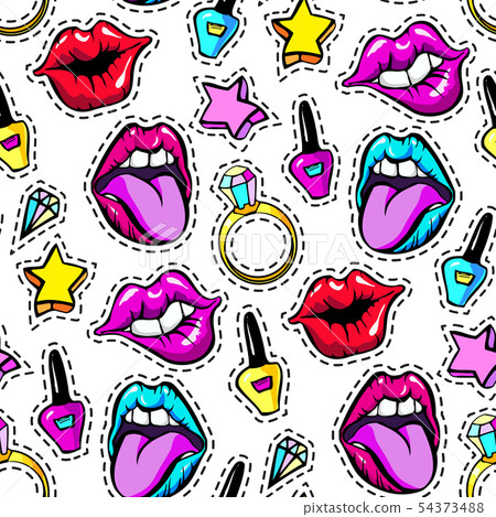 Decorative fashion patch badges 54373488