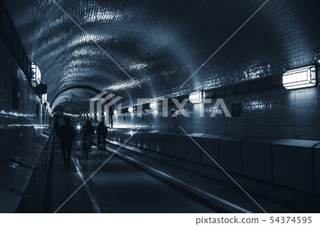 Old Elbe Tunnel, Hamburg, Germany 54374595