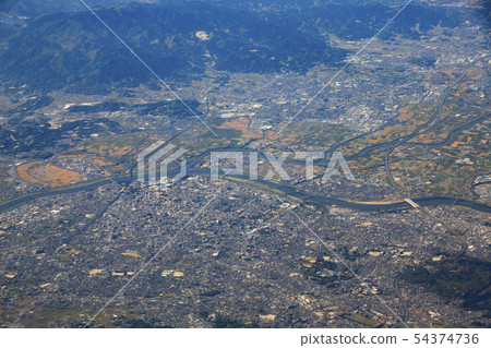 久留米市區和築後川 54374736