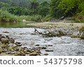 The landscape of the river flows through the rocks 54375798