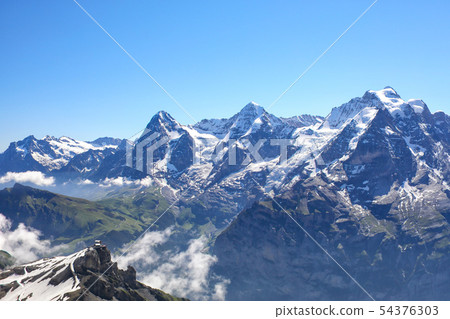 Bernese Oberland Miyama seen from the Schilthorn Lookout Bernese Oberland Miyama seen from the Schilthorn Lookout 54376303
