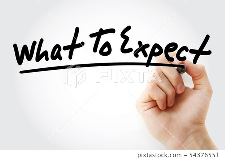 What To Expect text with marker What To Expect text with marker 54376551