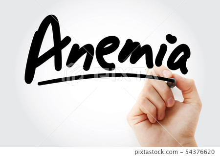 Anemia text with marker 54376620