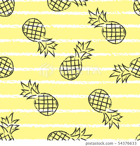 Seamless pineapples pattern 54376633