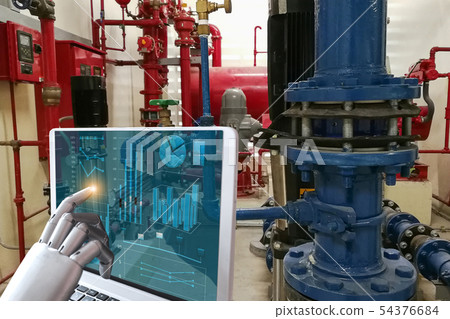Technology robot finger touch screen computer Technology robot finger touch screen computer 54376684