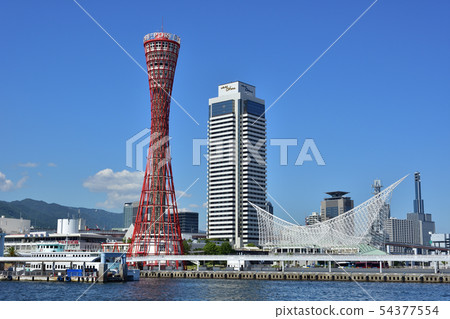 Kobe Meriken Park and blue sky 54377554