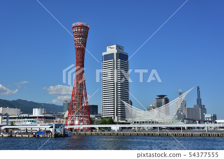 Kobe Meriken Park and blue sky 54377555