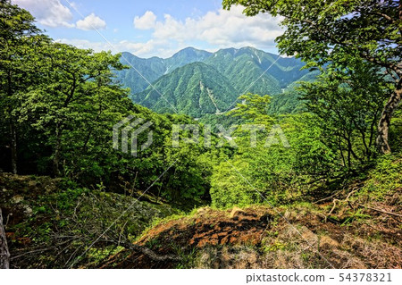 來自Nabewariyama的Hashigatake山 來自Nabewariyama的Hashigatake山 54378321