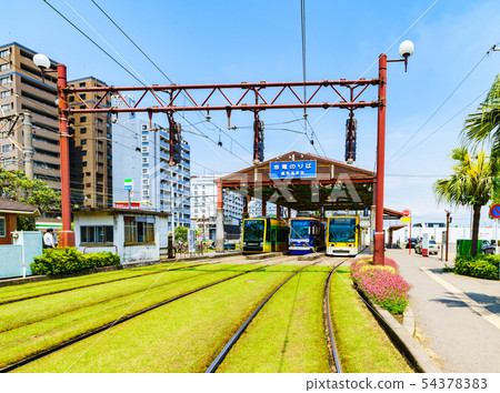 [鹿兒島縣的形象] [交通圖像] [鹿兒島市民的腳踏電車鹿兒島站 54378383