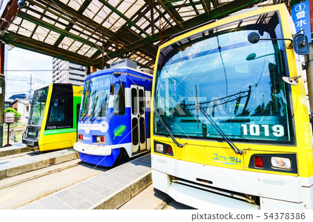 [鹿兒島縣的形象] [交通圖像] [鹿兒島市民的腳踏電車鹿兒島站 54378386