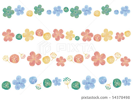 斯堪的納維亞風格×水彩風格花線材料 54378498