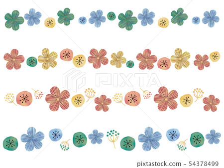 斯堪的納維亞風格×水彩風格花線材料 54378499