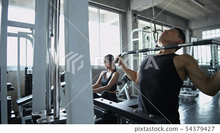 Exercise concept. Young people are playing Exercise concept. Young people are playing 54379427