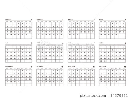 Calendar image Calendar image 54379551
