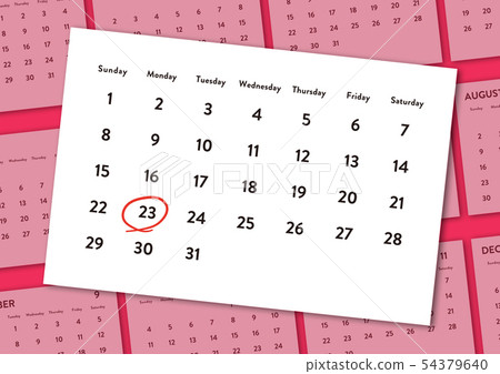 日曆圖像 54379640