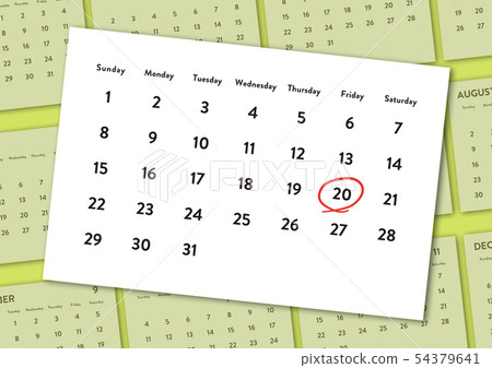 日曆圖像 日曆圖像 54379641