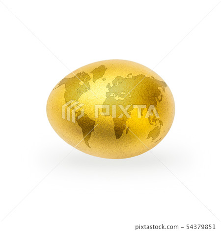 Golden egg opportunity with world map pattern Golden egg opportunity with world map pattern 54379851