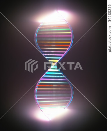 DNA Genetic Code Colorful 54380236
