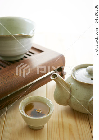 普洱茶和茶杯 54380336