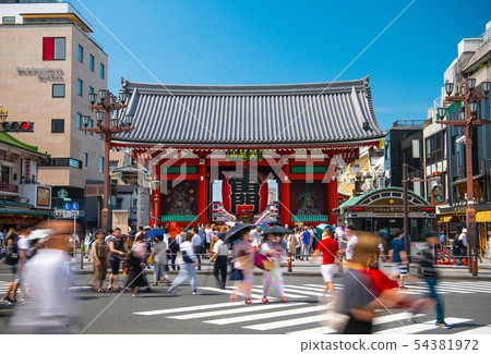 日本東京都市風景淺草寺(Kaminarimon) 日本東京都市風景淺草寺(Kaminarimon) 54381972