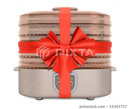 Electric Food Dehydrator with red ribbon and bow 54383737