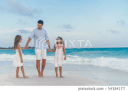 Young family on vacation have a lot of fun 54384177