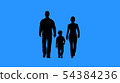 Family walking together. Parents and their child 54384236