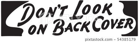 Don't Look On Back Cover Don't Look On Back Cover 54385179