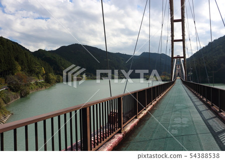 Suspension Bridge across the Tenryu River (along Route 152) Suspension Bridge across the Tenryu River (along Route 152) 54388538