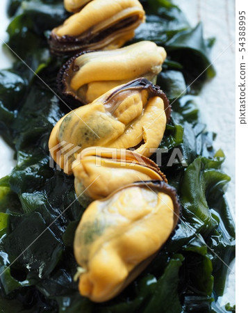 亞洲食物淡菜和海草 54388995