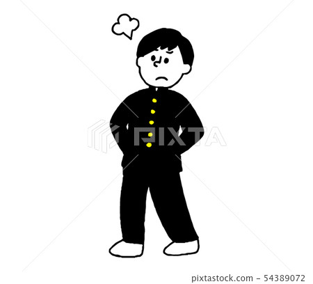 School boy who gets angry (simple) 54389072