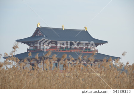 "Primary major pole stand (restoration)" (Heijo Palace / Nara city, Nara prefecture) of Heijo Palace 54389333