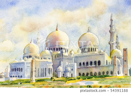 Sheikh Zayed Grand Mosque in Abu Dhabi, United 54391188