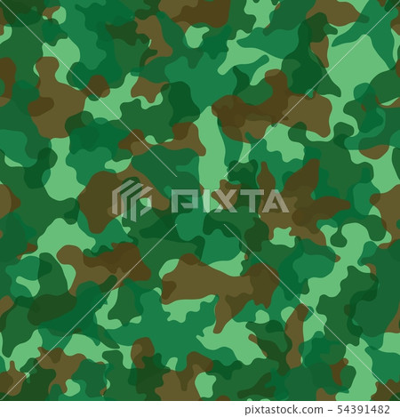 Camouflage pattern background. Classic clothing style masking camo repeat print Camouflage pattern background. Classic clothing style masking camo repeat print 54391482