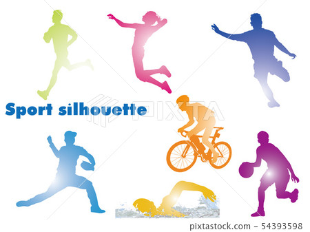 Sports silhouette 54393598