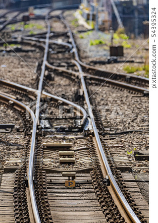 鐵路軌道點圖像 54395324