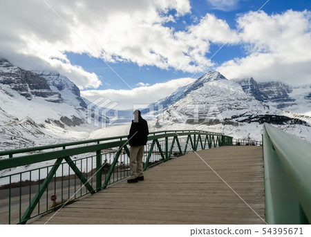 Winter view of Athabasca Glacier in Jasper Winter view of Athabasca Glacier in Jasper 54395671