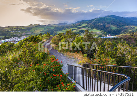 Observation deck of Monte Santo in Agua de Pau, 54397531